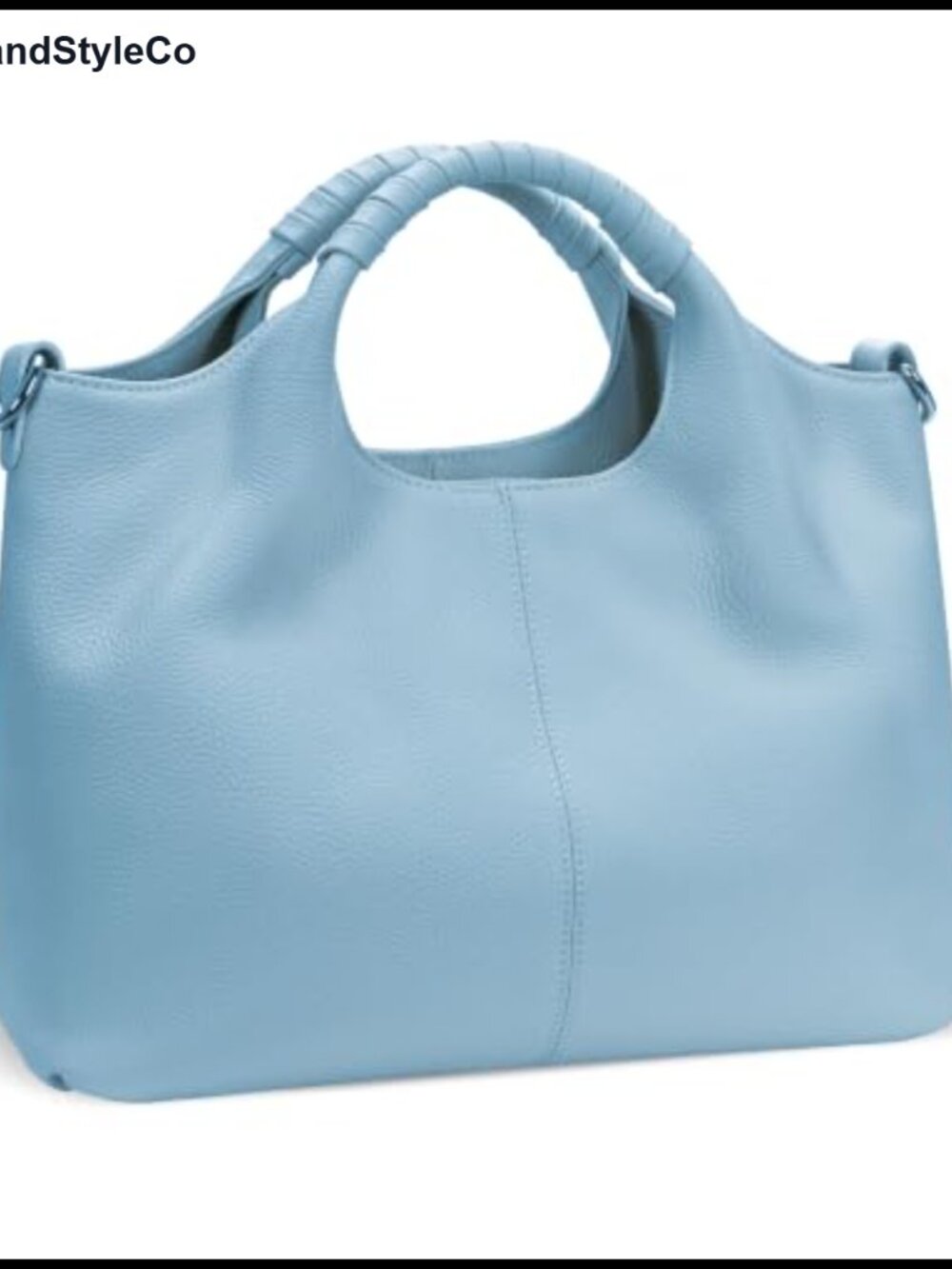 Genuine Leather Satchel Top Handle Crossbody Purse Large